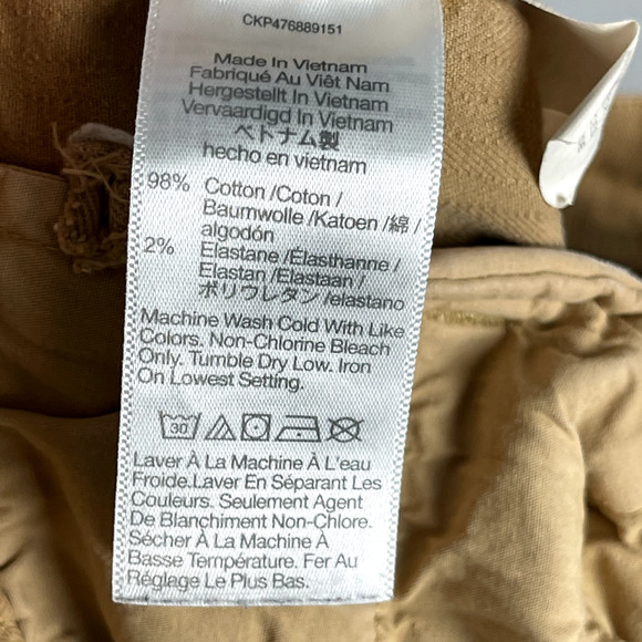 Madewell 90s Straight Cargo Pant Womens 29 Beige Garment Dyed High Waist FLAW - Picture 15 of 16